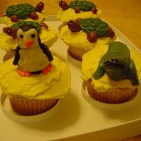 Penguin And Seal Cupcakes 