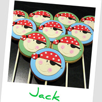 Pirate Shortbread with fondant