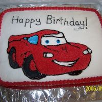 My Nephew's Birthday Cake. just buttercream icing!