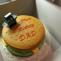 Dad's Bday Cake With The Finishing Touches 