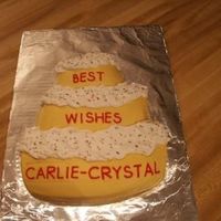 Cake For Work two girls in my department are leaving. I thought this cake would be a breeze to frost, not really so. small areas to work and I think I...