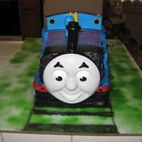 3-D Thomas The Train this was my first time doing anything that had to do with Thomas the train and the wanted this kind of cake it could been better I think,...