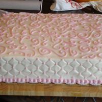 Kitchen Cake This kitchen cake went with the square wedding cake, I reversed the colors and it was all done with buttercream