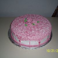 Squiggle I used a 10" cake and iced in bc. the decorations are bc also and then were put in the fridge to crust and get hard. I then brushed on...