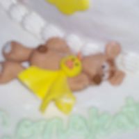 Baby Bear Cake I loved doing this bear, he has his ducky blanky! Sorry again for the blurry!