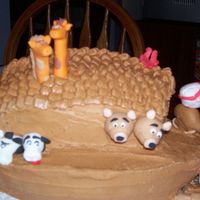 Ark Cake . Another view of the whole cake. They loved it!