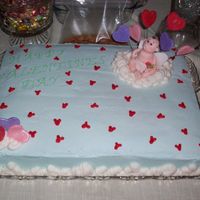 Valentines Cake I made this for my churches youth group dance. They just came and picked it up I hope they like it! It is white cake with white chocolate,...