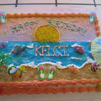 Beach Theme Cake 