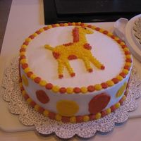 Giraffe Baby Shower This cake was for the same shower as my Frog Prince cake.