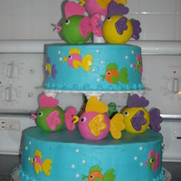 Fish Cake I made this for my daughter's 10th b-day. the whole theme was under the sea.
