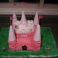Princess Arianna (Baby Shower Cake) This is a pink princes castle cake I made for my friends baby shower, she's having a girl hence the pink. This was my first castle...