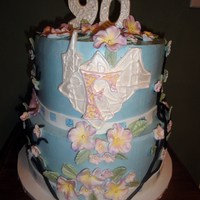 90Th Birthday Cake Cake made for a 90th Birthday. I was told Fran is 90, was an avid gardener, proud of being San Franciscan and Irish, likes lemon, cannot...