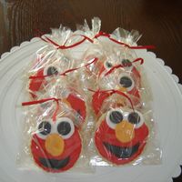 Elmo Cookies done in fondant