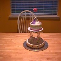 My First Tiered Cake This is my first tiered cake. I made it for my daughter's 1st birthday. It took me 6 hours the day of my daughter's birthday....