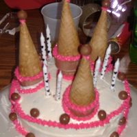 Castle Cake I made this for my 2 daughters for their birthdays.It was my first castle cake,but they enjoyed it,so it made me happy.I look forward to...