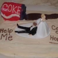 Groom`s Coke Cake I made this cake for my son-in-law for his Groom`s cake.He loves coke stuff,so I did my best.He really liked it.