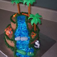 Zoo Cake It was a zoo birthday for our oldest (5) this year. He saw one like this on here and said "That's what I want!!!" We had so...