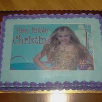 Hanna Montana My daughter's 9th Birthday Cake. It's ALL about Hanna!! I'm really proud! I think it turned out really well!!