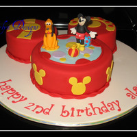 Toodles Mickey Mouse Club Toodles cake. Ears choc. fudge/b/c, face french vanilla/b/c...Fondant, gumpaste decorations TFL