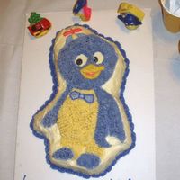 Backyardigans Pablo Cake A Wilton cake I made for my four year old son who LOVES Pablo from the Backyardigans. It was a basic white cake, and the icing was a...