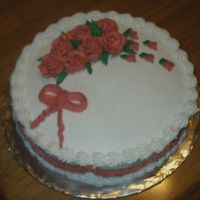 Rose Cake A Rose and Bow cake, I am very proud and love doing this
