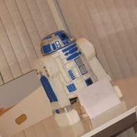 R2D2 Cake Made this cake for the hubby! Way fun! =) 5 layers of cake - 6'' rounds and then rice krispie treats formed into a bowl shape for...