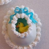 Domed Chick Easter Egg Cookie This is my attempt at the beautiful cookie posted by Donkeemom. It was a challenge but great fun to do!