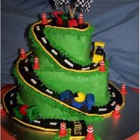 Grandson's Birthday Cake I copied this cake from bjfranco. Thanks for the inspiration! Our grandson just turned 3 and is into race cars big time. He wouldn't...
