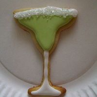 Margarita Cookie This was just for fun. My friend is turning 21 on the 31st and I was experimenting with different drink cookie cutters. this was the first...