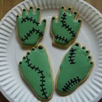Frankenstein Hands & Feet These, like all my cookies, were just for fun.