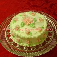 Rosebud Cake Strawberry cream cake iced in BC.