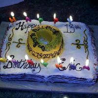 Lord Of The Rings I made this cake for my friends Son. It was alittle hard making thering but for my first time, I think it turned out great and everyone...