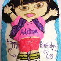 Dora Birthday Cake I did this one for my daughter's 2nd birthday. She Loved it!!! :-)