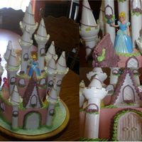 Lydias_Castle_Cake.jpg This was my sister's bday cake this year. Cinderella is her favorie princess, but there are 5 store-bought dolls on the cake (they&#...