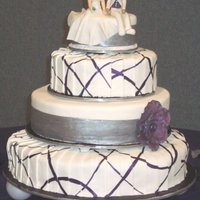 My Modern Wedding Cake I had so much fun making this! Everyone thought I was crazy for making my own, but it was well worth it. Everything is fondant, except...