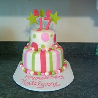 Katelynn's Birthday Top is fudge, bottom is white chocolate, all with White Choc MMF. Thanks for looking!