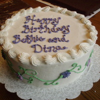 Buttercream Birthday Cake All buttercream