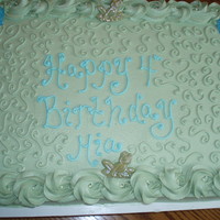 Princess And Frog Themed Cake All Buttercream