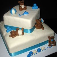 Bear Play bears and all accents made out of fondant.