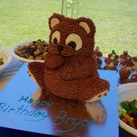 Birthday Bear I made this cake for my sons 1st birthday. My very first cake of this kind. Was very pleased with the out come.