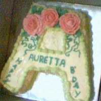 Auretta's Birthday Cake. This is a cake I made last year for my friend's birthday. I'm really proud of it cause I made it the week I was learning to make...
