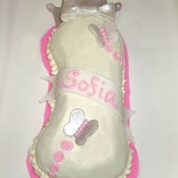 #1 Princess Cake With Tiara This was the smash cake for dd's 1st Birthday. I used the #1 pan. Cake covered in bc and a few MMF accents.