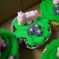 Cupcakes For Madi My niece wanted me to made cupcakes with unicorns, flowers and butterflies she has more faith in my abilities than I do...lol