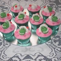 Dorothy Cupcakes dorothy the dinosaur from the wiggles on a cupcake