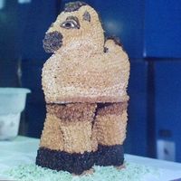 Spirit this was made using the duck pan as the top part of the horse and the covered pillars with fondant and used stars to cover the fondant. I...