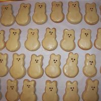 "peep" Cookies My attempt at "Peep" cookies. My yellow wasn't quite as bright as I would like it to be. The kids loved them, as well as my...