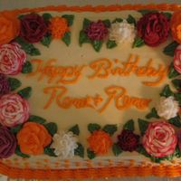 Fall Colors Birthday cake