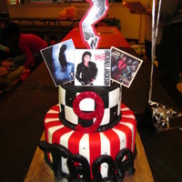 Michael Jackson One of my daugther's best friend LOVES Michael Jackson and wanted a cake in that theme. It was difficult to replicate his image so we...