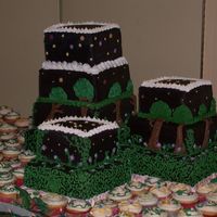 "enachanted Escapade" Prom Cake This is my first major cake. It took about a month (plus school, work and sleep) to complete, and came out about as well as I could have...