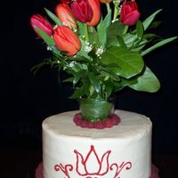 He Designed It... My friend wanted to give his girlfriend a cake for their anniversary, but he wanted to have something to take away when the cake was gone,...